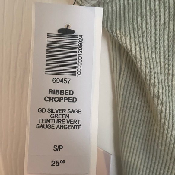 TNA Ribbed Cropped T-Shirt NEW WITH TAG, Size S - Picture 3 of 3